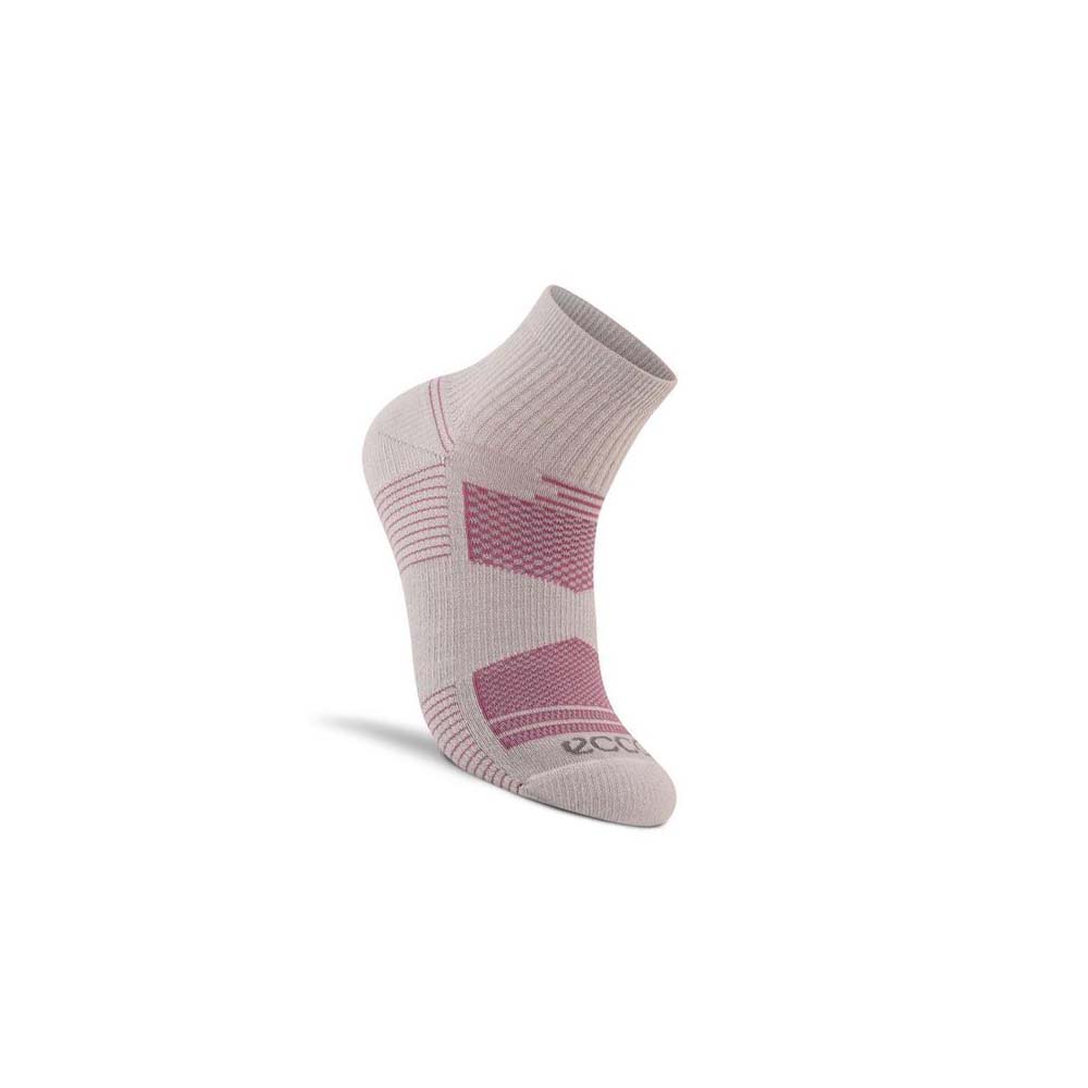 Women\'s Ecco Performance Quarter Socks Pink | Canada 430NWY